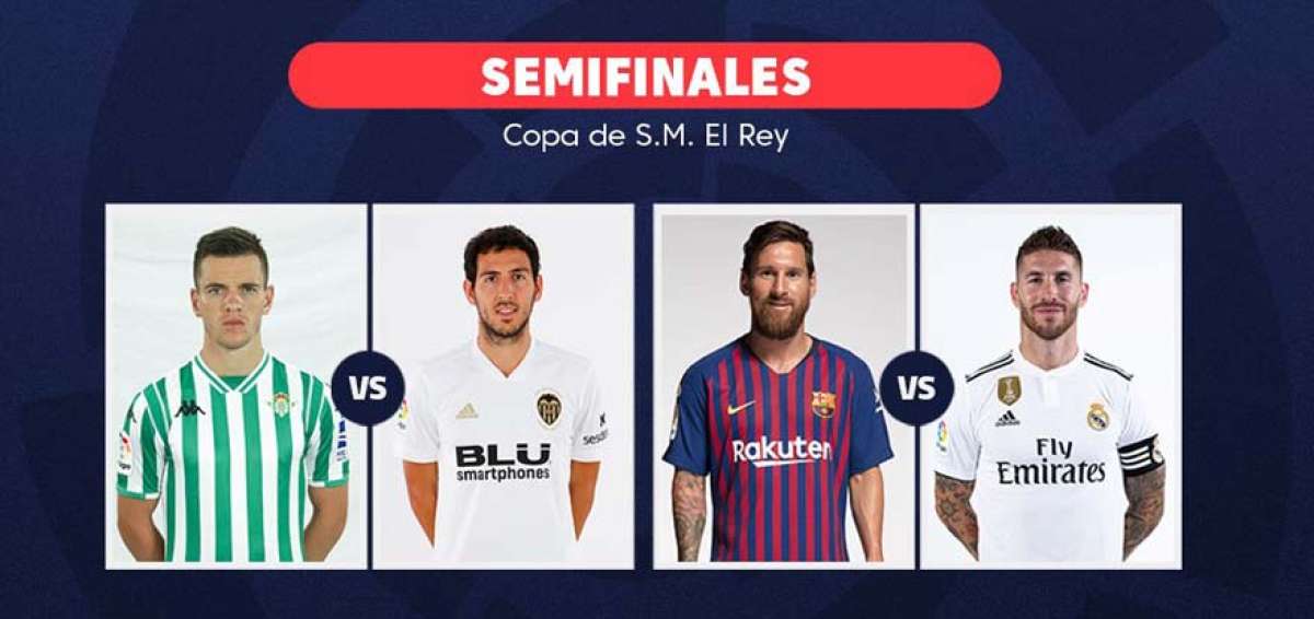 Bar&ccedil;a vs. Real Madrid se enfrentar&aacute;n en las semis de la Copa del Rey