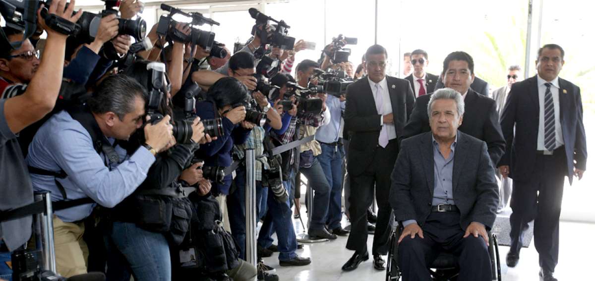 El ambiente para el trabajo de los periodistas ha mejorado durante  el gobierno de Len&iacute;n Moreno, aseguran los mismos reporteros.