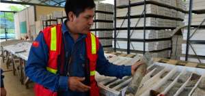 El testigo es un muestra del mineral que ha sido extra&iacute;do en las perforaciones.