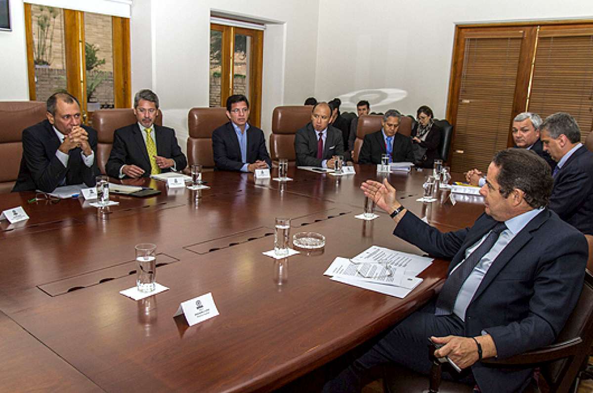 El vicepresidente ecuatoriano, Jorge Glas (i), y el colombiano, Germ&aacute;n Vargas (d), realizan varias actividades. Foto: Cortes&iacute;a Vicepresidencia de la Rep&uacute;blica.