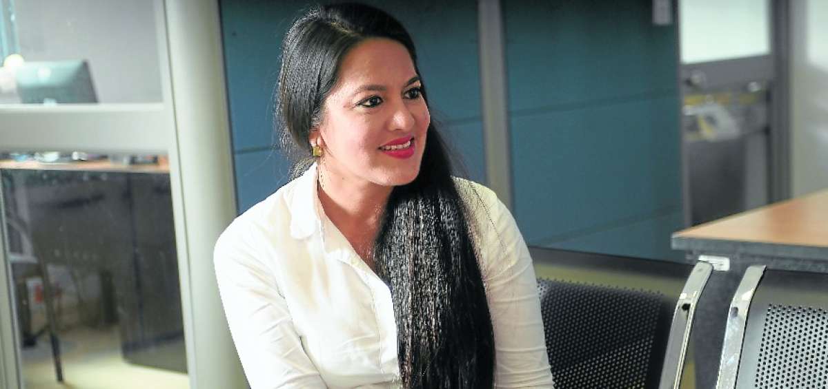 Andrea Zambrano, candidata a asambleista por el Movimiento Creo.