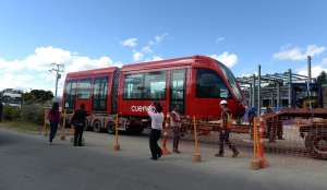 El trayecto que recorrer&aacute; esta unidad ser&aacute; de 1.300 metros. Foto: Fernando Machado / EL TEL&Eacute;GRAFO 