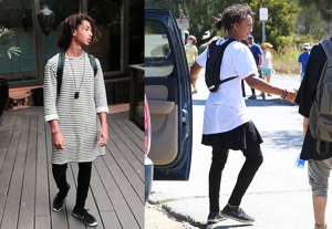 Jaden, hijo de Will Smith, se viste con ropa de mujer y causa pol&eacute;mica en redes sociales