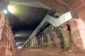 La estructura del primer subsuelo de la estaci&oacute;n El Labrador del Metro estaba lista a mediados de mayo. Foto: Archivo/ El Tel&eacute;grafo