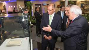 El vicepresidente de la Rep&uacute;blica, Jorge Glas Espinel, inaugur&oacute; ayer el Primer Foro Energ&eacute;tico Suramericano que se realiza en la sede de la Unasur. Foto: Mario Egas / El Tel&eacute;grafo