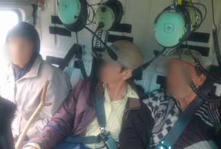 Instituciones de primera respuesta localizaron a cuatro personas extraviadas en Chalupas, Napo
