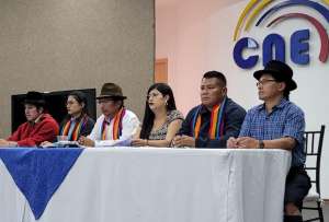 Churuchumbi exhortó al Consejo Nacional Electoral a reconocer y registrar a su lista como la ganadora del proceso electoral para la coordinación de Pachakutik.