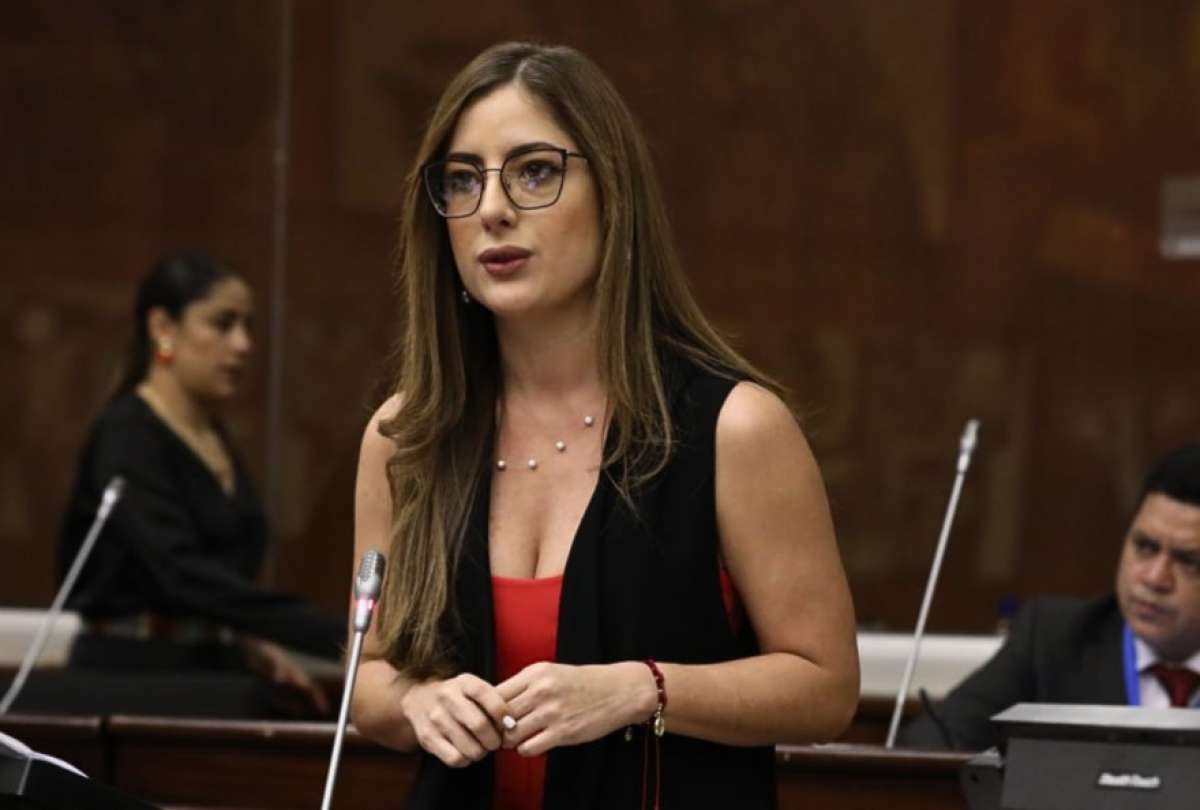 La legisladora de ADN, Luc&iacute;a Jaramillo en la Asamblea Nacional. 