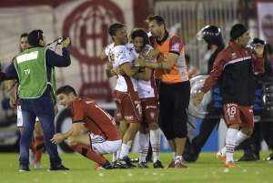 El conjunto de El Globo clasific&oacute; a su primer final internacional. Jugar&aacute; contra Independiente Santa Fe. Foto: AFP