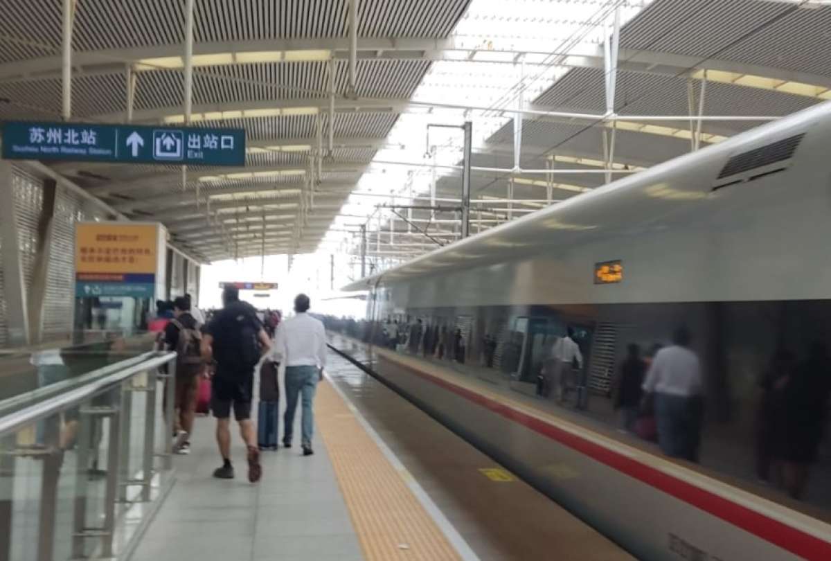 El tren de Beijing es el más largo del mundo. 