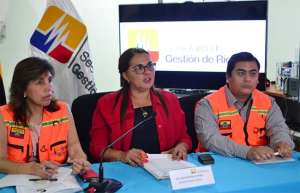 La ministra Mar&iacute;a del Pilar Cornejo declar&oacute; Alerta Amarilla en provincias de posible afectaci&oacute;n del ENOS, el pasado viernes 13 de noviembre. FOTO: Flickr Secretar&iacute;a de Gesti&oacute;n de Riesgos del Ecuador