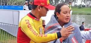 Por las bajas temperaturas, Samantha Ar&eacute;valo abandon&oacute; la competencia