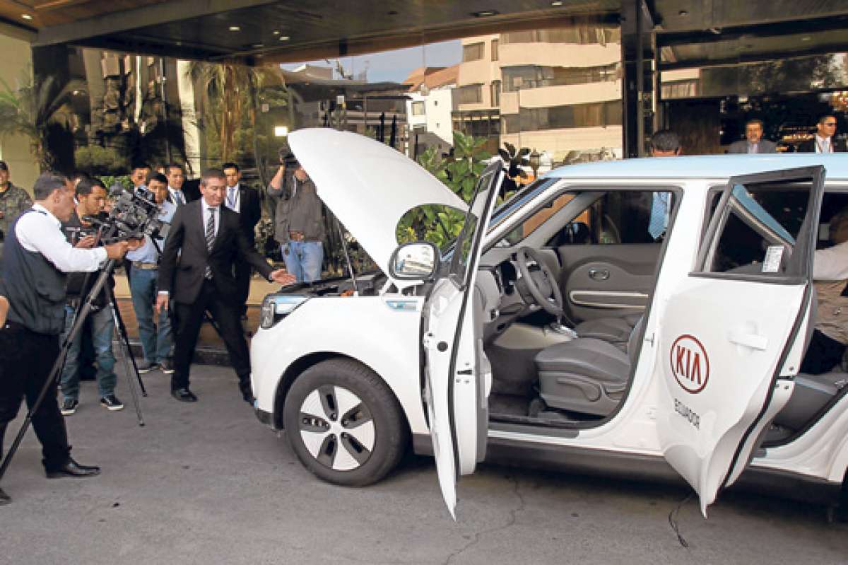 Los  KIA Soul El&eacute;ctrico estar&aacute;n disponibles en el pa&iacute;s a partir del segundo semestre de este a&ntilde;o. Foto: Cortes&iacute;a