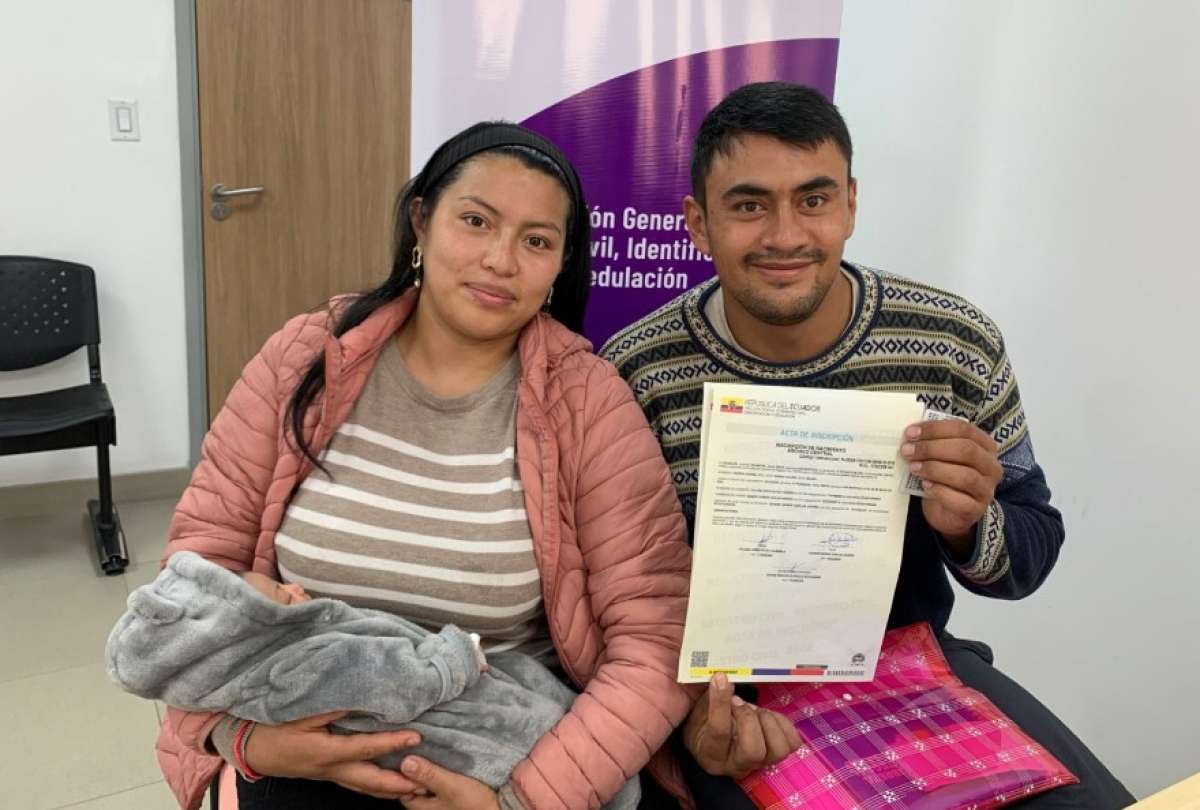 Ecuador promueve la inscripción de nacimientos para garantizar el derecho a la identidad