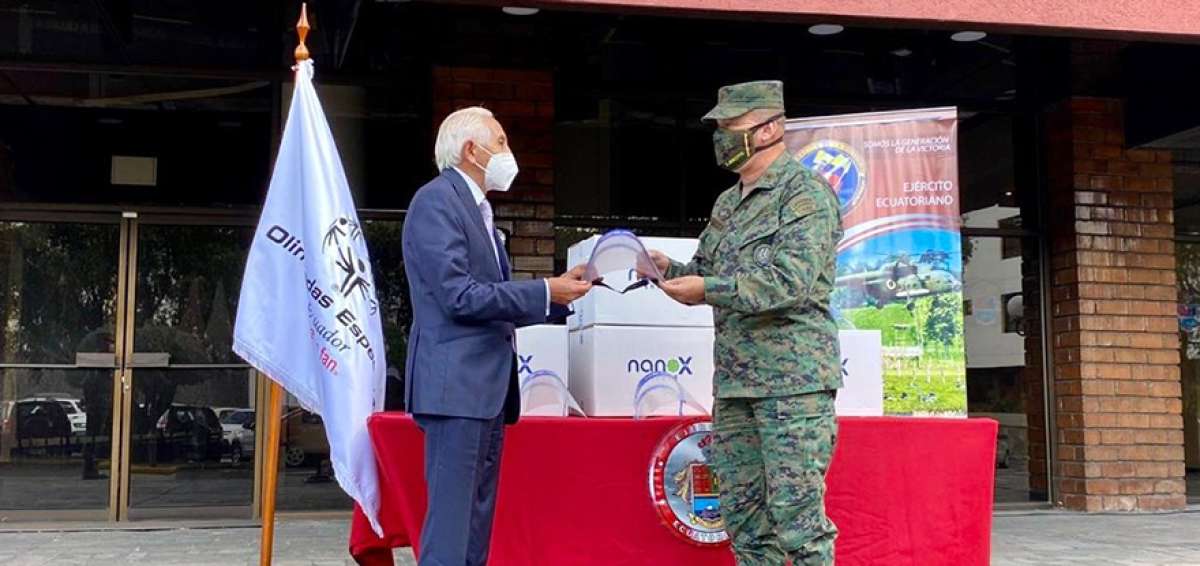 Olimpiadas Especiales dona implementos de bioseguridad al ej&eacute;rcito
