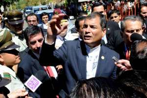 El presidente Rafael Correa particip&oacute; en el cambio de mando en Chile. Foto: Cortes&iacute;a | Presidencia de la Rep&uacute;blica