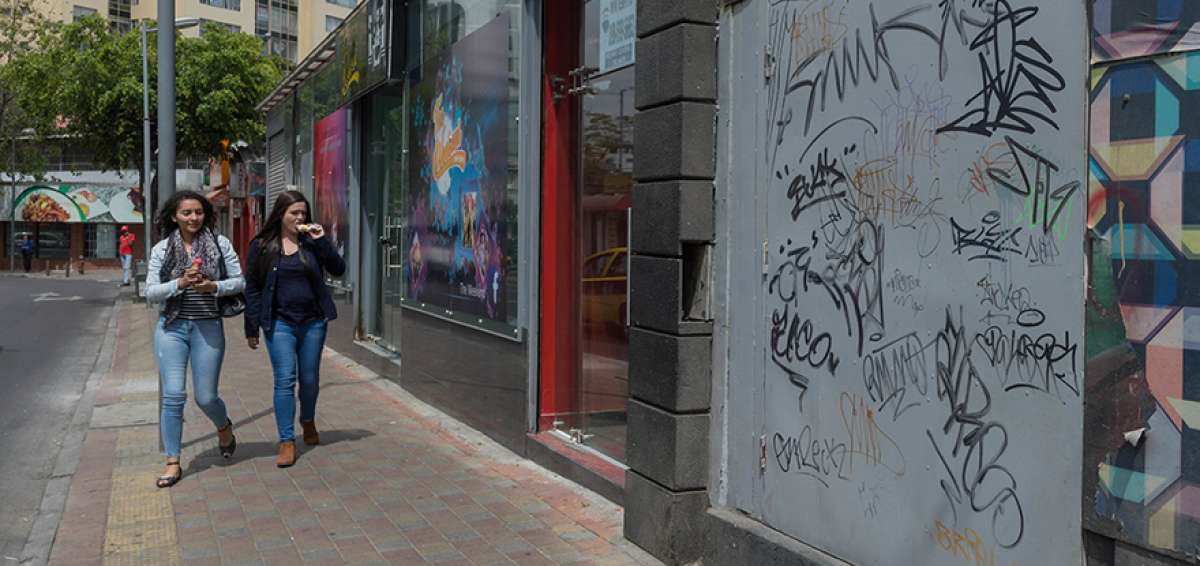 Las fachadas de propiedades privadas y negocios no escapan a la acci&oacute;n de grafiteros y otros grupos. 