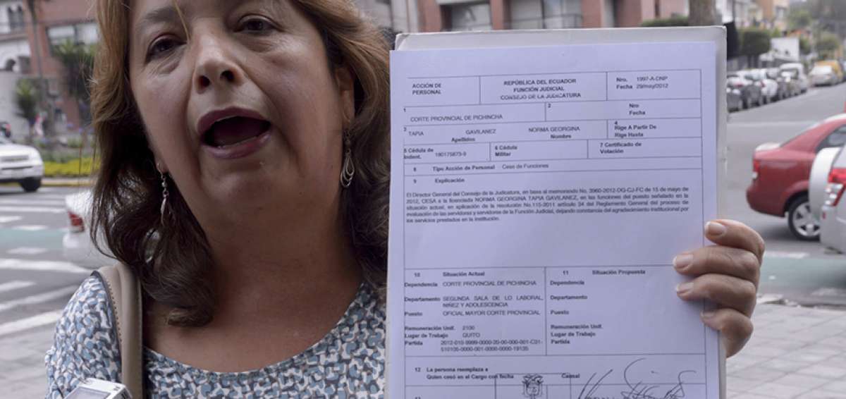 Desde hace siete a&ntilde;os, la jurista Norma Gavilanes est&aacute; a la espera del despacho de su caso que se encuentra en el Contencioso Administrativo.
