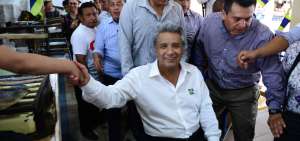 Len&iacute;n Moreno cumpli&oacute; extensa agenda en la capital azuaya