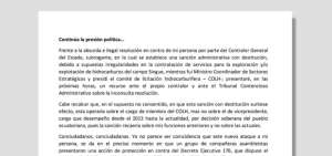 Jorge G. califica de "absurda e ilegal" la resoluci&oacute;n de contralor