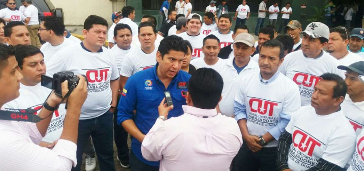 La CUT Guayas respalda a Jorge Glas
