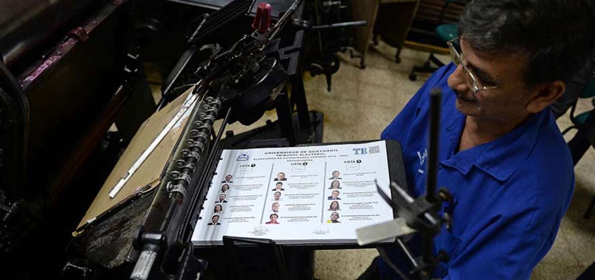 Las papeletas de votaci&oacute;n se elaboraron en la imprenta de la Universidad Estatal. Habr&aacute; 172 mesas instaladas.