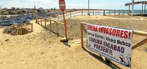 Comuneros de Puerto Engabao exigen que se cumpla la ley