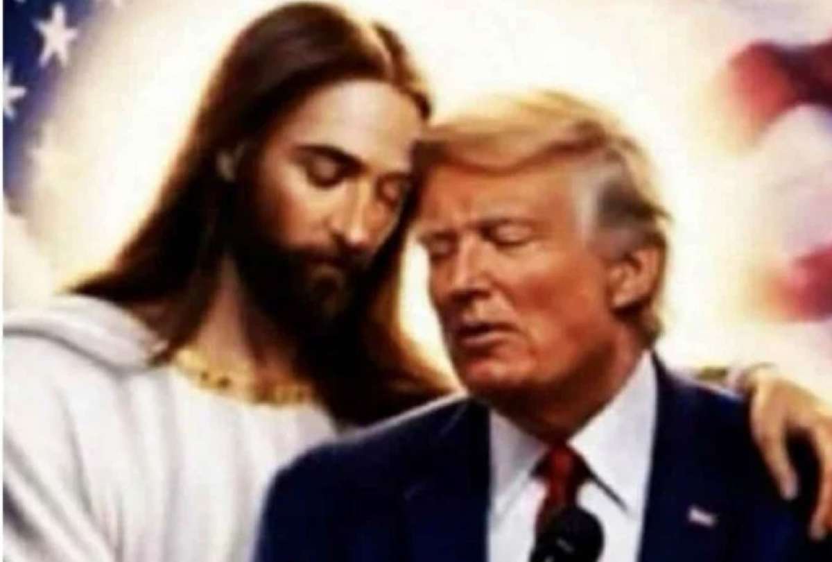 Nueva imagen de Donald Trump junto a Jes&uacute;s reaviva la pol&eacute;mica con la iglesia