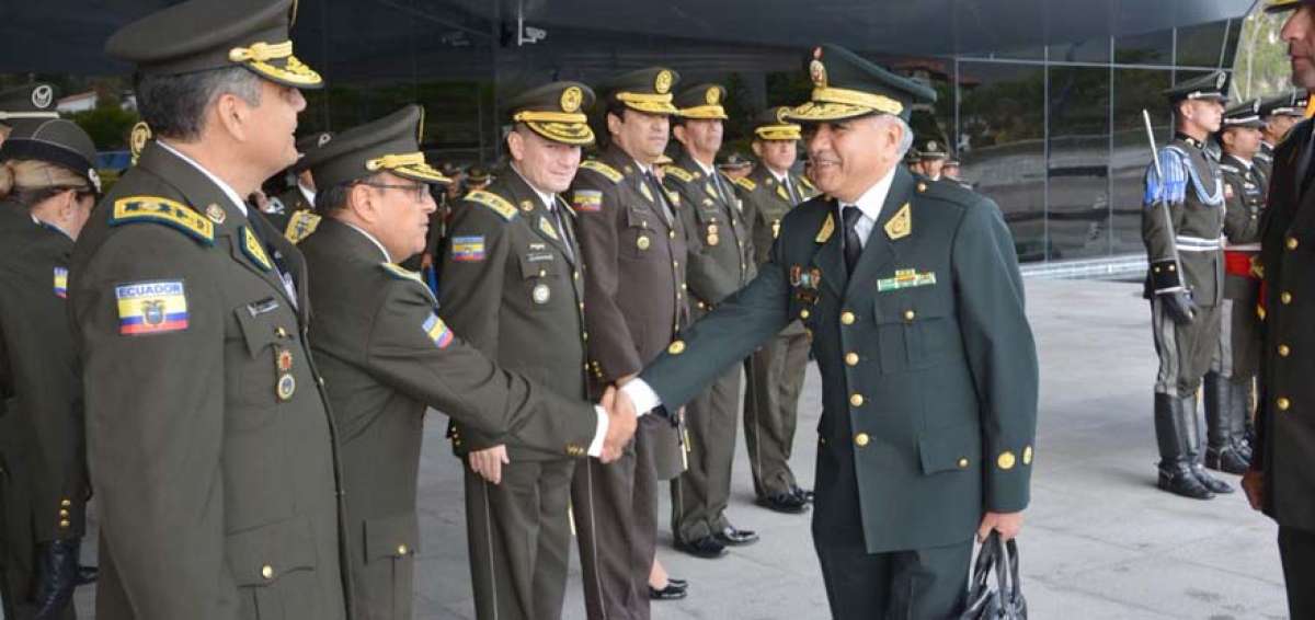 Los oficiales de la Polic&iacute;a Nacional dan la bienvenida a sus similares de los pa&iacute;ses de la regi&oacute;n, que participan en el evento internacional. Hoy concluye.