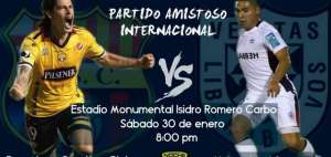 En el anuncio se especifica que el partido est&aacute; pactado para el 30 de enero en el estadio Monumental de la ciudad de Guayaquil.