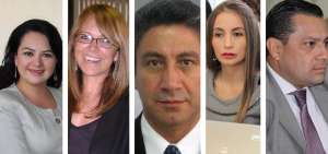 De izq. a der.: Mar&iacute;a del Carmen Maldonado; Patricia Esquetini; Fausto Murillo; Ruth Barreno; y Juan Jos&eacute; Morillo. 