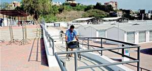 La nueva zona comercial de Manta cuenta con acceso para personas con discapacidad.