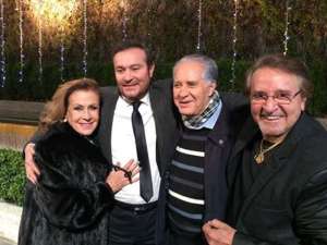 Foto: En la gr&aacute;fica aparece Laura Zapata junto a los actores Arturo Peniche, Rogelio Guerra y Carlos Villagr&aacute;n. 