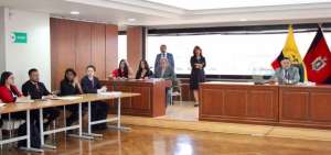 Audiencia de la Corte Nacional de Justicia donde se llam&oacute; a juicio a la exvicepresidenta Mar&iacute;a Alejandra Vicu&ntilde;a.