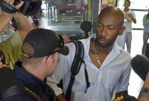 Las im&aacute;genes de Wanchope trenzado a golpes con un agente de seguridad en Panam&aacute; gener&oacute; una fuerte molestia entre la afici&oacute;n y medios de comunicaci&oacute;n del pa&iacute;s istme&ntilde;o. Foto: AFP