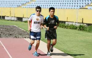 Entrenamiento de Castro, quien participar&aacute; en el Gran Prix de Atletismo de Loter&iacute;as Caixa. Foto: Cortes&iacute;a