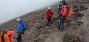 Excursionistas fueron rescatados en el volc&aacute;n Tungurahua