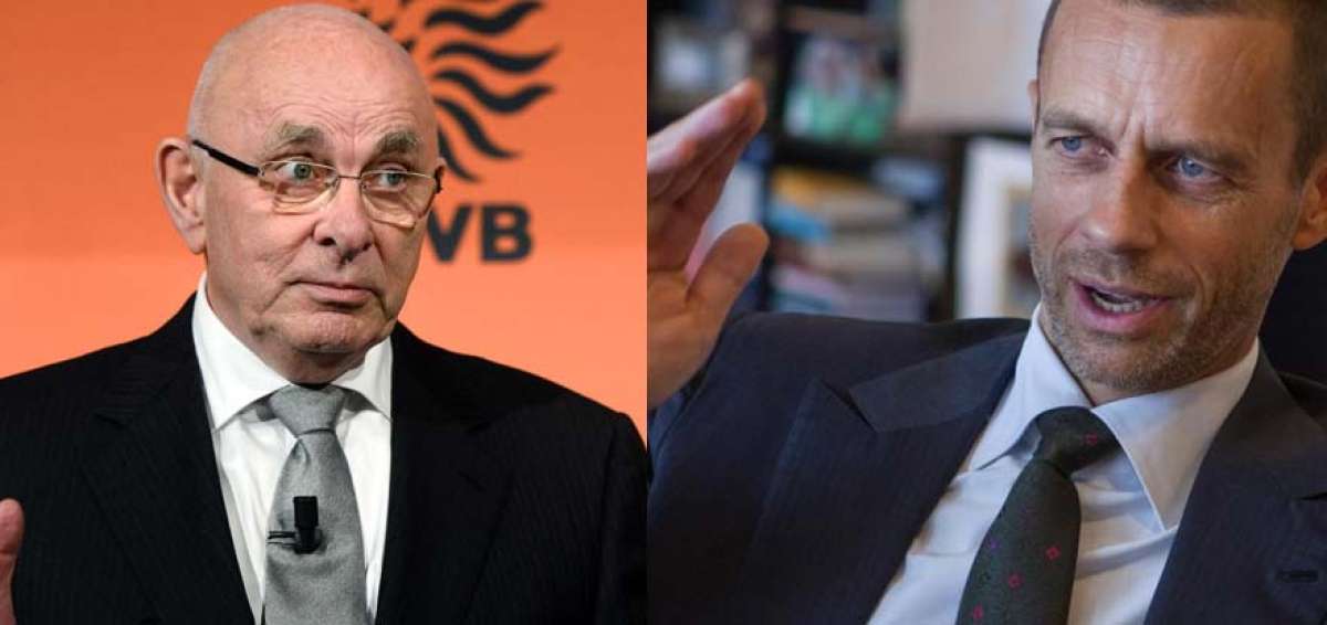 Van Praag (izq.)  fue uno de los primeros dirigentes europeos en cuestionar p&uacute;blicamente la gesti&oacute;n de Blatter en la FIFA. Ceferin se presenta como la voz de las naciones peque&ntilde;as y se autocalifica como candidato de la renovaci&oacute;n.