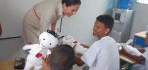 Roc&iacute;o de Moreno inaugura a&ntilde;o lectivo en escuela especializada de Tonsupa