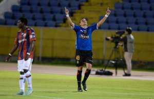 El delantero manabita anot&oacute; un Hat-trick para darle la victoria al conjunto cuencano. &Aacute;lvaro P&eacute;rez / El Tel&eacute;grafo