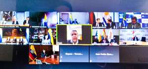 Presidente Moreno particip&oacute; en reuni&oacute;n de mandatarios de Prosur sobre el covid-19