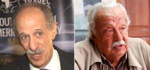 Roque Sevilla (i) y Rodrigo Paz anunciaron su respaldo a Lasso en segunda vuelta.