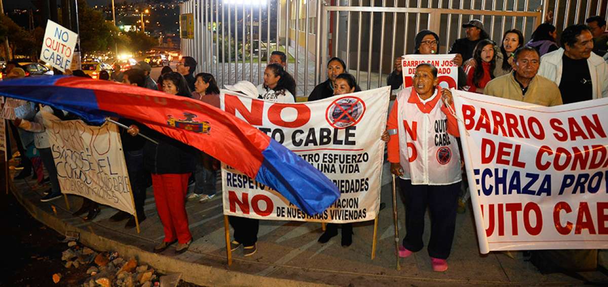 Los habitantes de San Jos&eacute; del Condado protestan contra el proyecto hace cerca de tres meses los jueves.