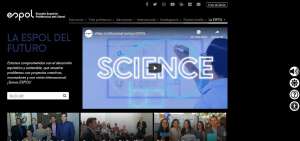 Captura de imagen de la p&aacute;gina web de la Escuela Superior Polit&eacute;cnica del Litoral (Espol).
