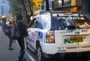 Jueza ordena prisión preventiva para dos personas por daños en patrullero
