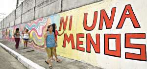 De todos los murales que decoran la c&aacute;rcel, el que tiene la frase &lsquo;Ni una menos&rsquo; era el favorito de Gavis Moreno.
