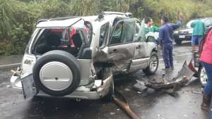 El accidente se produjo en el sector de la avenida Sim&oacute;n Bol&iacute;var (norte de Quito). Foto: Marco Salgado/ El Tel&eacute;grafo 
