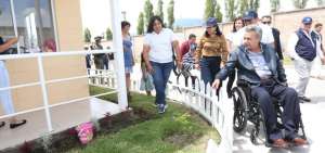 En la urbanizaci&oacute;n Alegr&iacute;a La Dolorosa, de la parroquia Atuntaqui, el Gobierno entreg&oacute; 97 viviendas.