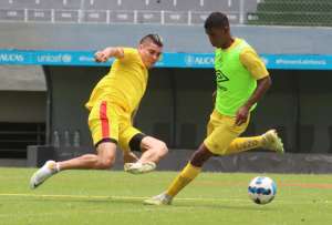 Aucas se prepara para el debut en la Libertadores.