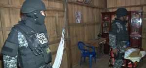 La polic&iacute;a despleg&oacute; fuertes contingentes para ejecutar la acciones contra la delincuencia.
